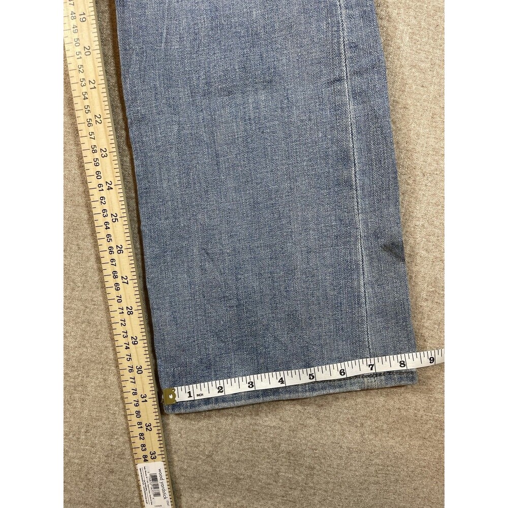 Levi's Classic Bootcut Jeans Blue Floral Embroidered Denim Womens 10 Stretch - Picture 7 of 15